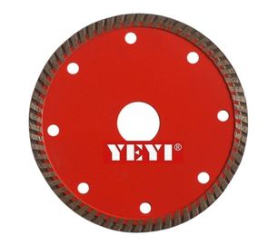 лезвия алмазной пилы 105mm спекли тип Turbo для сверхмощного гранита вырезывания