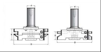 Черный цвет дверной коробки CNC фрезы со сменными ножами